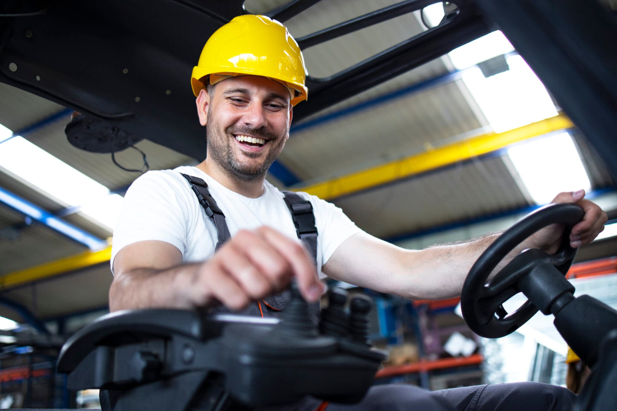 Heftruckchauffeur op de werkvloer
